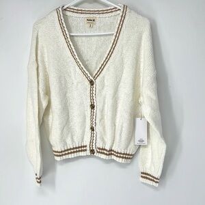 Hurley cardigan knit sweater women’s small